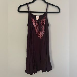 XS plum-colored, summer dress